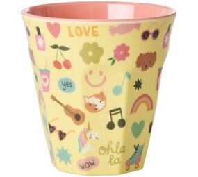Rice Everyday Magic Rice | Melamine cup with Unicorn love print | Medium 250ml Rice Everyday Magic Rice | Melamine cup with Unicorn love print | Medium 250ml