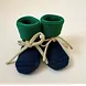 Hvid Hvid | Booties 0-9M | Blue/Grass Hvid Hvid | Booties 0-9M | Blue/Grass
