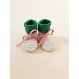 Hvid Hvid | Booties 9-15M | Cream/Grass Hvid Hvid | Booties 9-15M | Cream/Grass