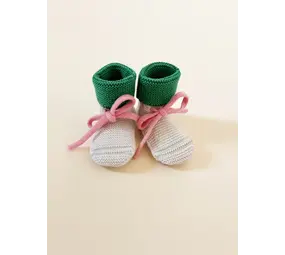Hvid Hvid | Booties 0-9M | Cream/Grass