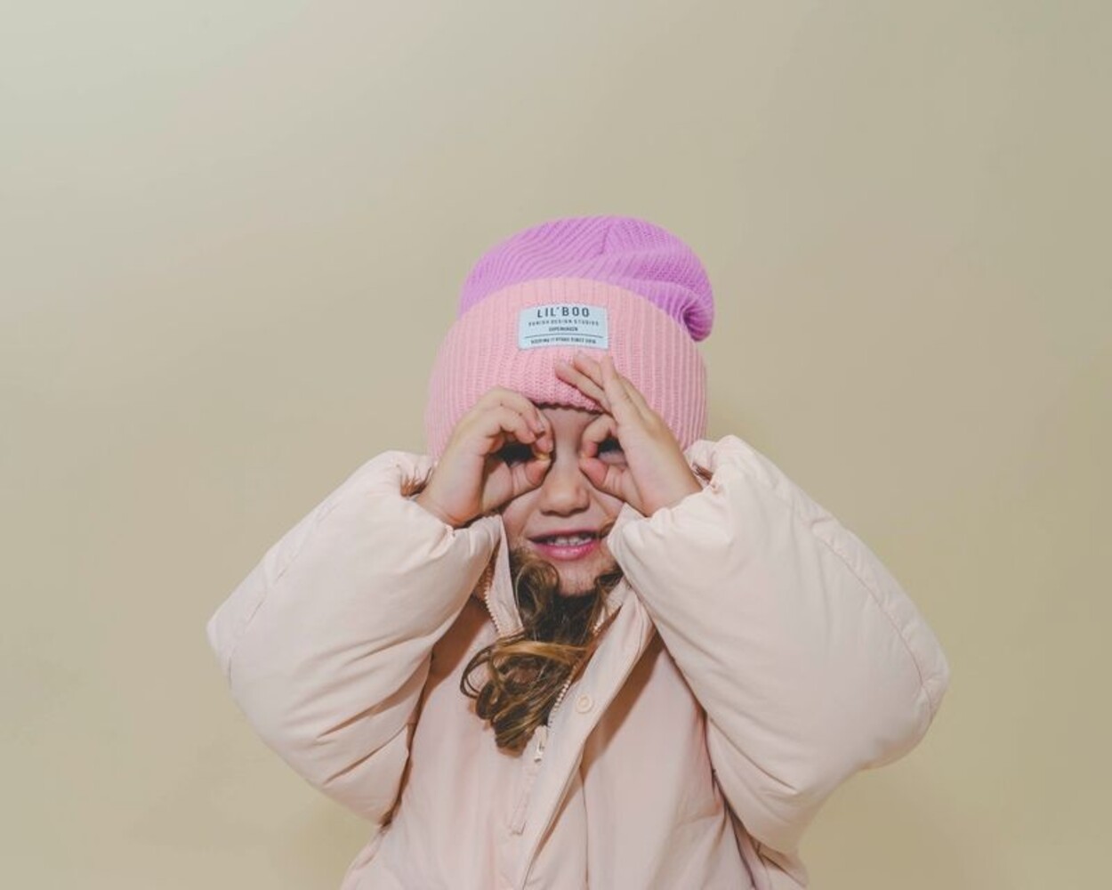 Lil ' Boo Lil ' Boo | Lil’ Boo Block Hygge Beanie | Pink/Purple