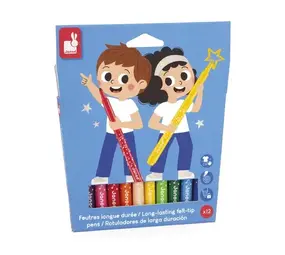 Janod Janod | Colo | Lang houdbare Viltstiften 12 stuks