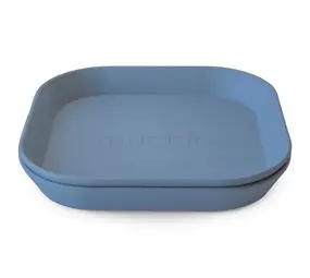 Mushie Mushie | Plates Square | Twilight Blue