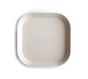 Mushie Mushie | Plates Square | Ivory