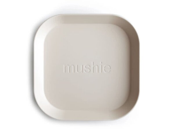 Mushie Mushie | Plates Square | Ivory