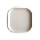 Mushie Mushie | Plates Square | Ivory