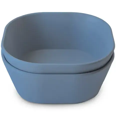 Mushie Mushie | Bowl Square | Twilight Blue