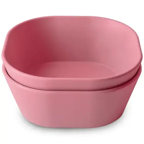 Mushie Mushie | Bowl Square | Dusty Rose
