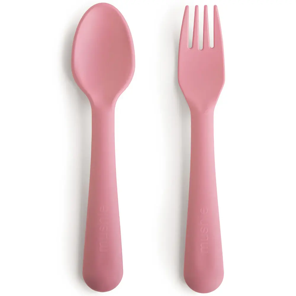 Mushie Mushie | Fork & Spoon | Dusty Rose
