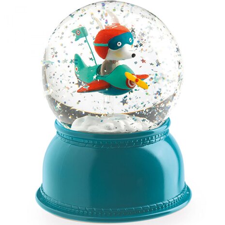 Djeco Djeco | Sneeuwbol Nachtlamp | Vliegtuig