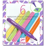 Djeco Djeco | Stiften 80's | Opaque markers 6 stuks