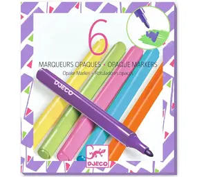 Djeco Djeco | Stiften 80's | Opaque markers 6 stuks