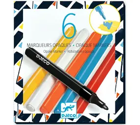 Djeco Djeco | Stiften Street Art | Opaque markers 6 stuks