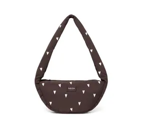 Studio Noos Studio Noos || Puﬀy Mini Cross Body Bag | Brown Hearts