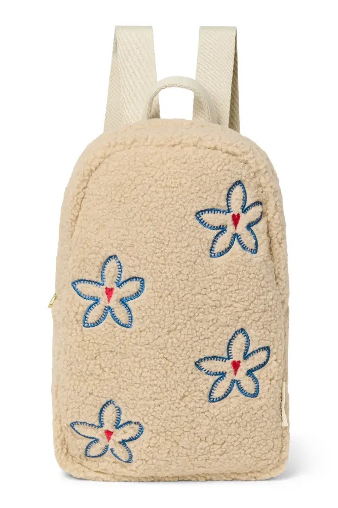 Studio Noos Studio Noos | Teddy Mini Backpack | Ecru Flower Heart