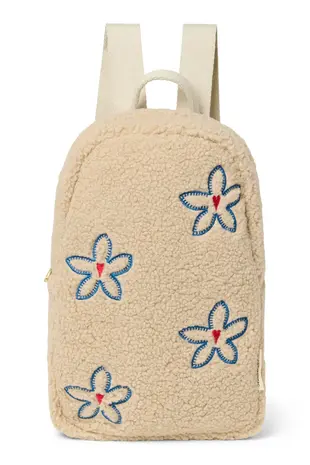 Studio Noos Studio Noos | Teddy Mini Backpack | Ecru Flower Heart