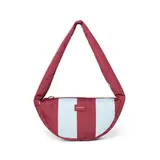 Studio Noos Studio Noos | Bold Stripe Puffy Mini Crossbody Bag | Bordeaux/lichtblauw Studio Noos Studio Noos | Bold Stripe Puffy Mini Crossbody Bag | Bordeaux/lichtblauw