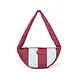 Studio Noos Studio Noos | Bold Stripe Puffy Mini Crossbody Bag | Bordeaux/lichtblauw Studio Noos Studio Noos | Bold Stripe Puffy Mini Crossbody Bag | Bordeaux/lichtblauw
