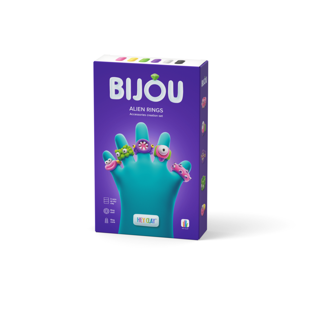 Hey Clay Hey Clay | Bijoux | Alien Rings Boetseerklei