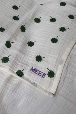 Studio Noos Studio Noos | Swaddle Print Medium | White Clover