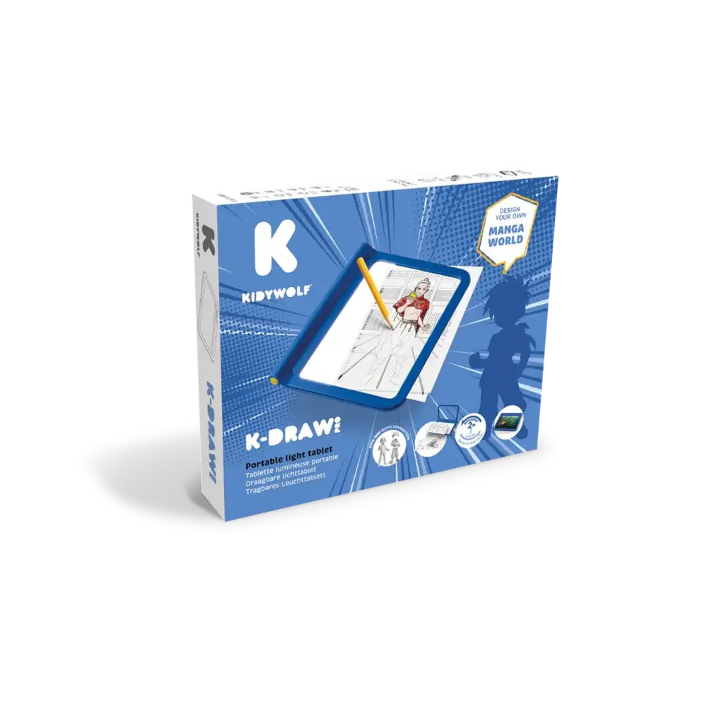 Kidywolf Kidywolf | Kidydraw Pro | Mobiele en lichtgevende tablet | Blauw