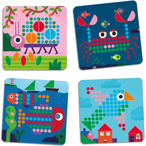 Djeco Djeco | Mozaïekpuzzel Mini Animo