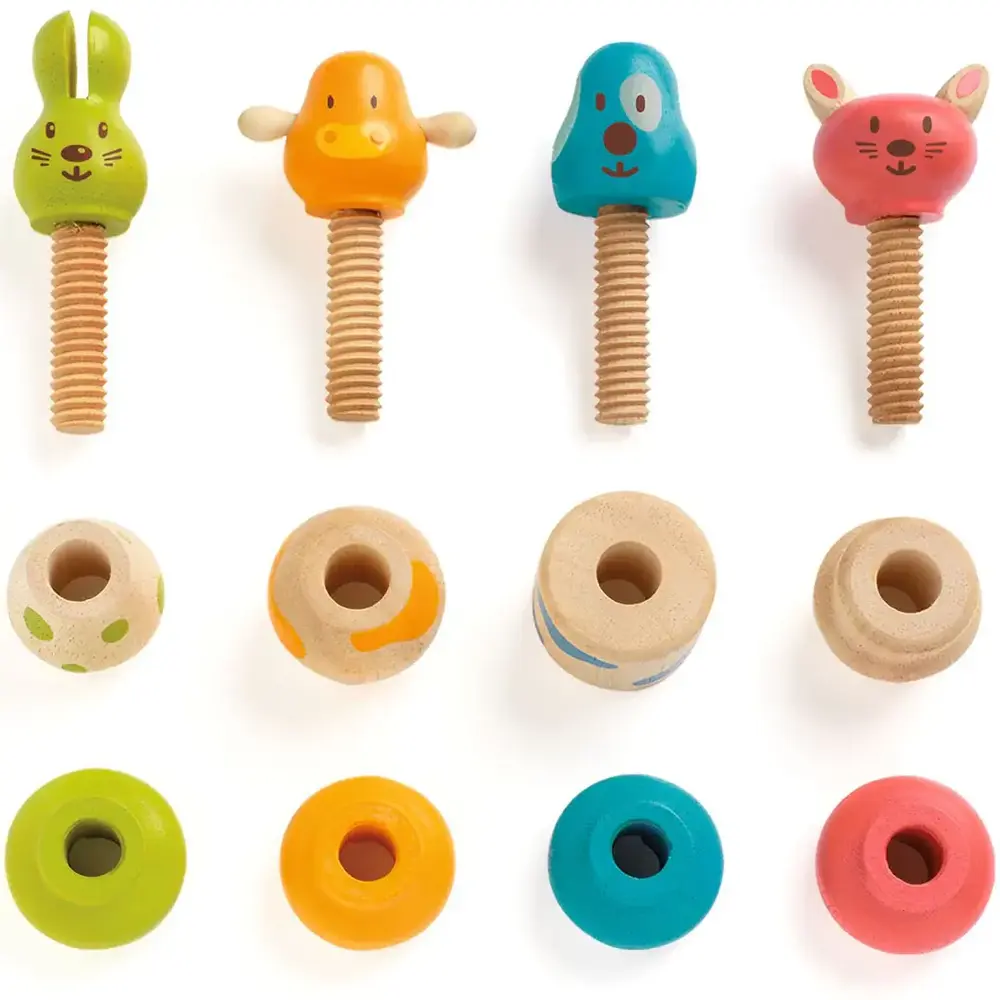 Djeco Djeco | Vis-animo schroef dieren