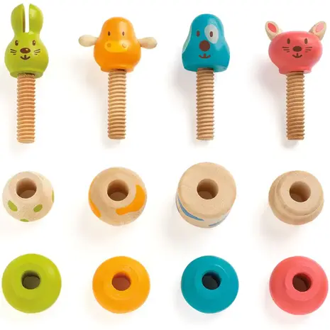 Djeco Djeco | Vis-animo schroef dieren