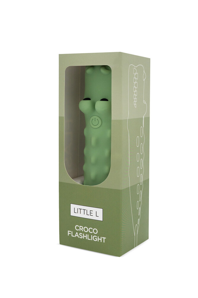 Little L Little L | Siliconen Zaklamp | Krokodil