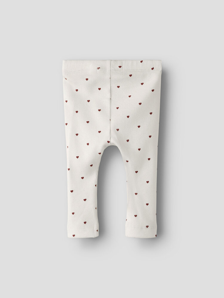Lil ' Atelier Lil ' Atelier | NBFGAGO SLIM LEGGING LIL NOOS | Coconut Milk HEART