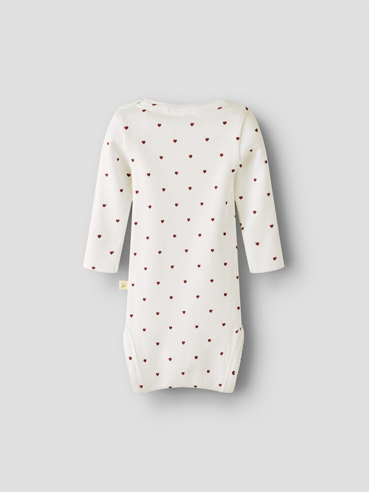 Lil ' Atelier Lil ' Atelier | NBFGAGO LS SLIM BODY LIL NOOS | Coconut Milk HEART