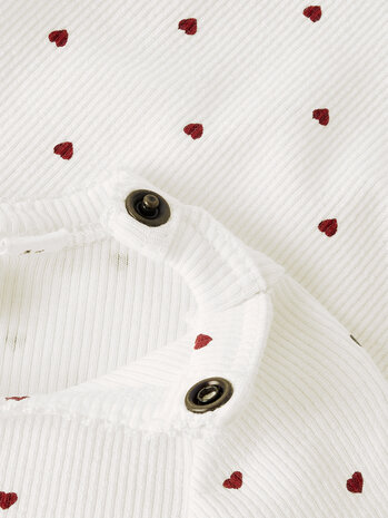 Lil ' Atelier Lil ' Atelier | NBFGAGO LS SLIM BODY LIL NOOS | Coconut Milk HEART