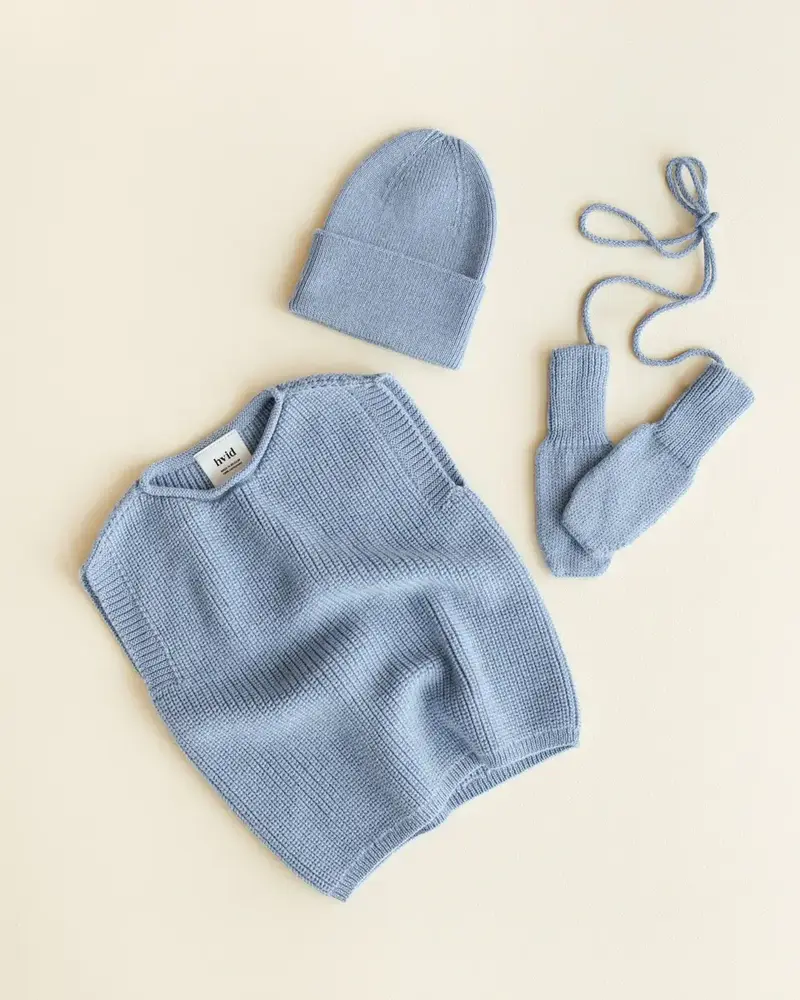 Hvid Hvid | Mittens | Light Blue