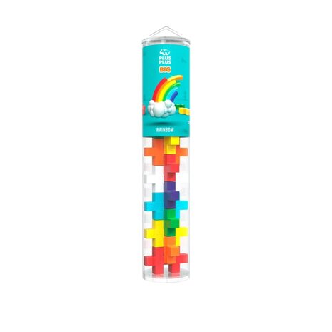 Plus Plus Plus - Plus | Tube rainbow Big Plus 15 stuks