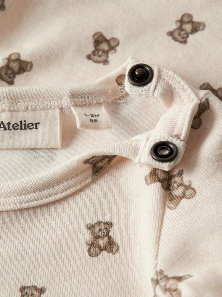 Lil ' Atelier Lil ' Atelier | NBNGAYO ELO LS SLIM BODY LIL NOOS | Turtledove TEDDYBEAR