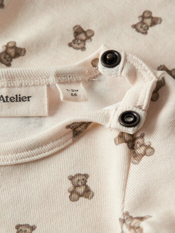 Lil ' Atelier Lil ' Atelier | NBNGAYO ELO LS SLIM BODY LIL NOOS | Turtledove TEDDYBEAR