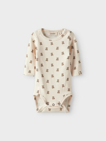 Lil ' Atelier Lil ' Atelier | NBNGAYO ELO LS SLIM BODY LIL NOOS | Turtledove TEDDYBEAR