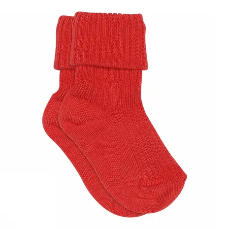 MP Denmark MP Denmark | Cotton rib baby socks | Tomato