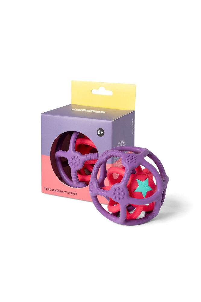 Little L Little L | Set van 2 sensorische ballen | Paars en Groen
