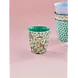 Rice Everyday Magic Rice | Melamine cup with Green All Over Jungle Animals print | Medium 250ml