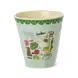 Rice Everyday Magic Rice | Melamine cup with Mint Wildlife print | Medium 250ml Rice Everyday Magic Rice | Melamine cup with Mint Wildlife print | Medium 250ml