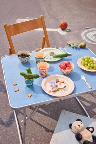 Rice Everyday Magic Rice | Melamine cup with Mint Wildlife print | Medium 250ml Rice Everyday Magic Rice | Melamine cup with Mint Wildlife print | Medium 250ml