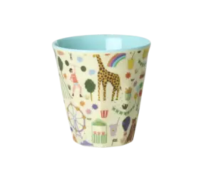 Rice Everyday Magic Rice | Melamine cup Fun Fair Mint print | Small 160ml Rice Everyday Magic Rice | Melamine cup Fun Fair Mint print | Small 160ml