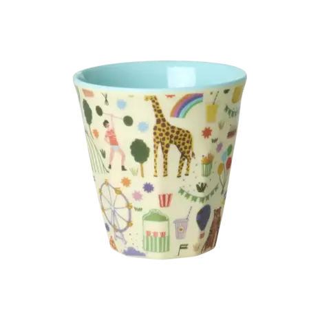 Rice Everyday Magic Rice | Melamine cup Fun Fair Mint print | Small 160ml