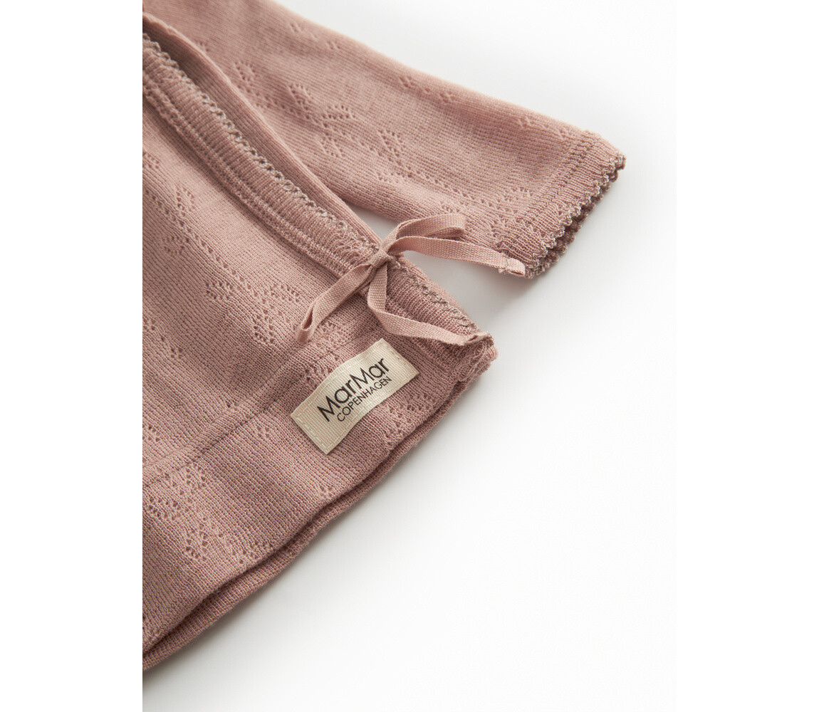 MarMar Copenhagen MarMar Copenhagen | Tut Wrap LS | Wool Pointelle | Burnt Rose