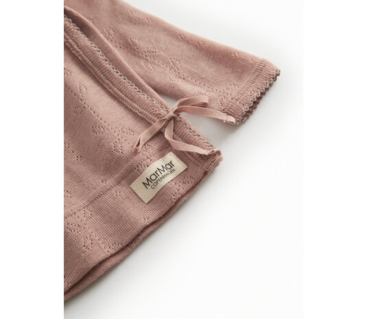 MarMar Copenhagen MarMar Copenhagen | Tut Wrap LS | Wool Pointelle | Burnt Rose