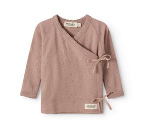 MarMar Copenhagen MarMar Copenhagen | Tut Wrap LS | Wool Pointelle | Burnt Rose