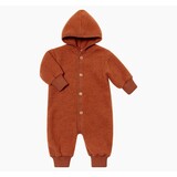 Engel Engel | Hooded overall with wooden buttons | Magma mélange Engel Engel | Hooded overall with wooden buttons | Magma mélange