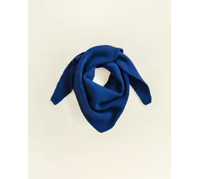 Hvid Hvid | Triangle Scarf Josephina | Cobalt Blue