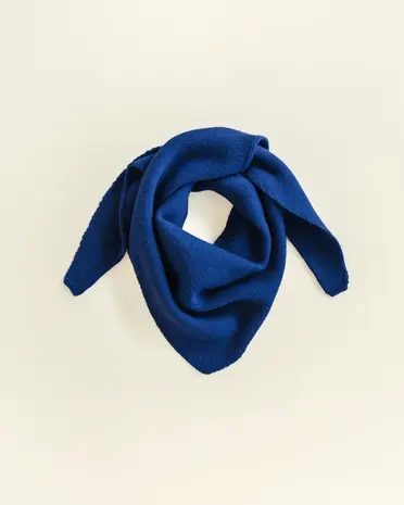 Hvid Hvid | Triangle Scarf Josephina | Cobalt Blue